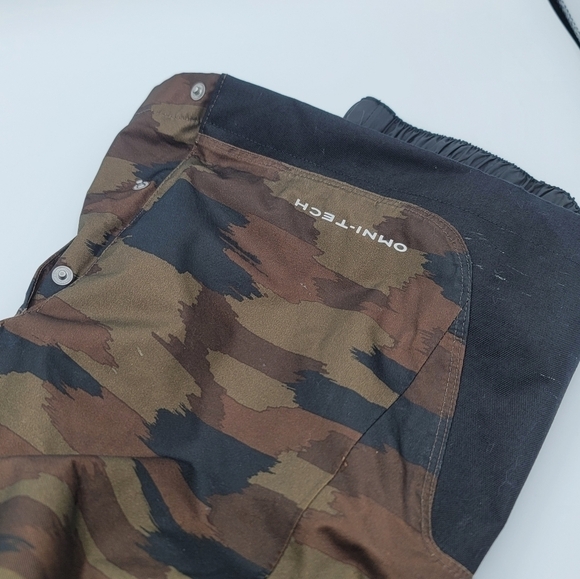 Columbia Snow Pants Omnitech Size S Brown Camouflage #702 - Picture 15 of 16
